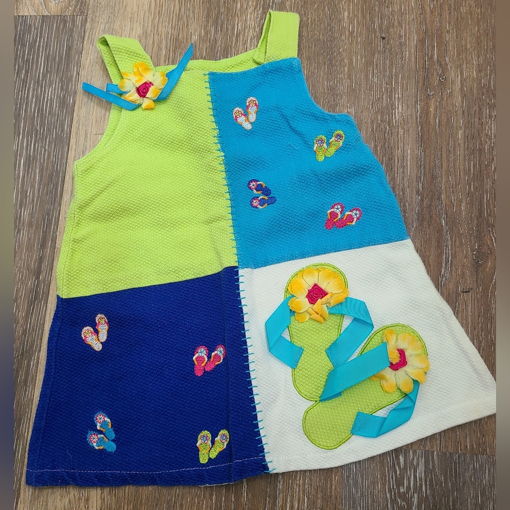 YoungLand Embroidered Flip Flop Jumper Size 18mo